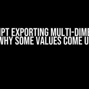 Javascript Exporting Multi-Dimensional Array: Why Some Values Come Up Empty