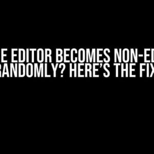 TinyMCE Editor Becomes Non-Editable Randomly? Here’s the Fix!